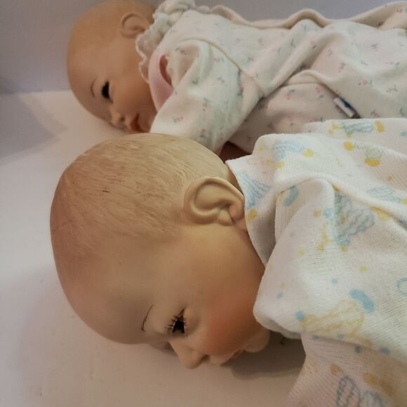 1988 Ann Pazseh Full Body Porcelain Twins - Picture 11 of 12